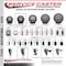 Service Caster 3.5'' Gray Polyurethane Wheel Swivel 7/8'' Square Stem Caster with Brake SCC-SQ20S3514-PPUB-GRY-PLB-78 - alternate 3